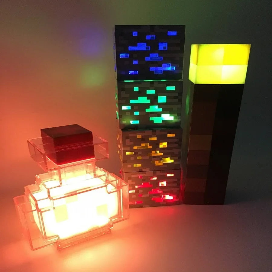 Lampă de noptieră originală - Pixel Glow
