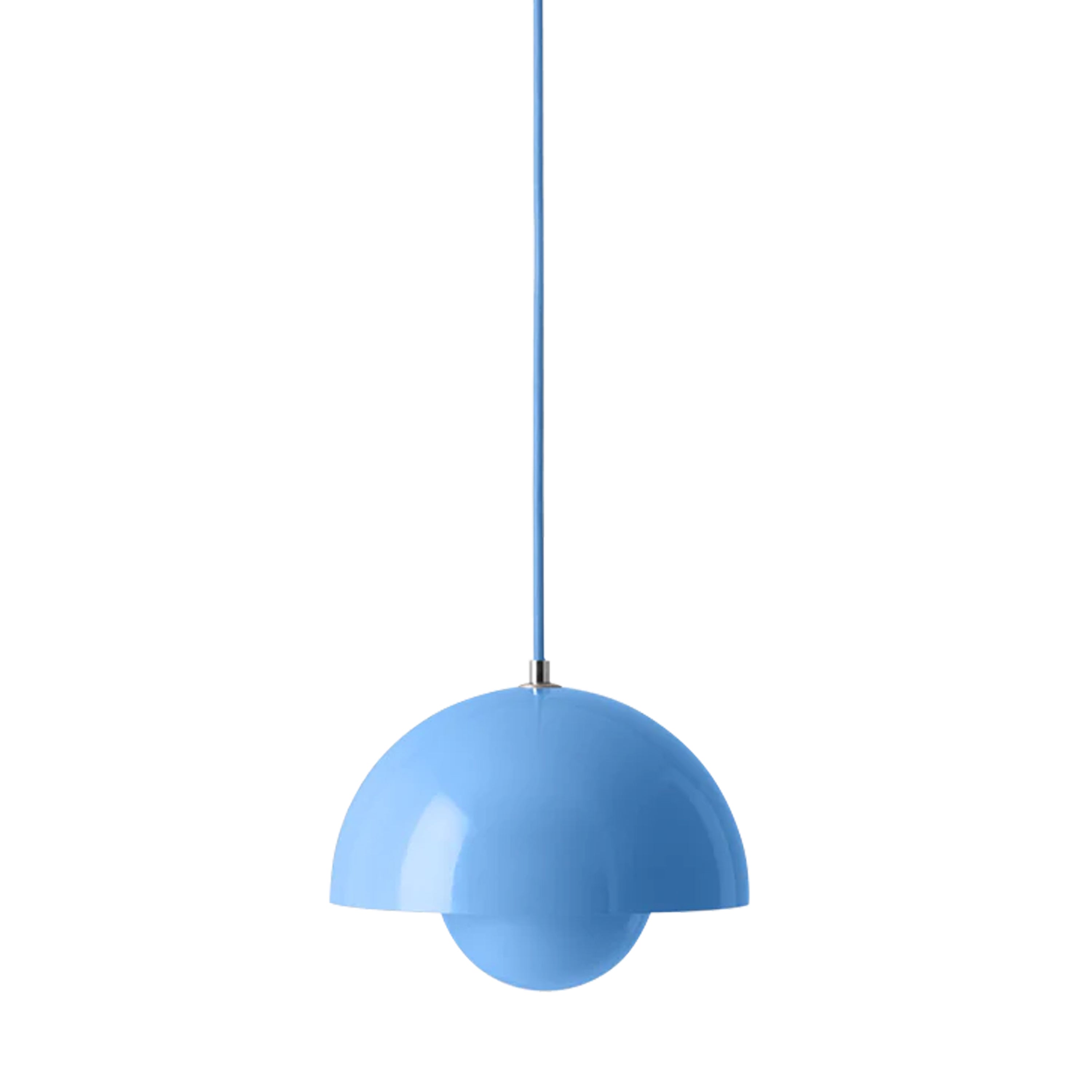 Lampă suspendată ciupercă albastră