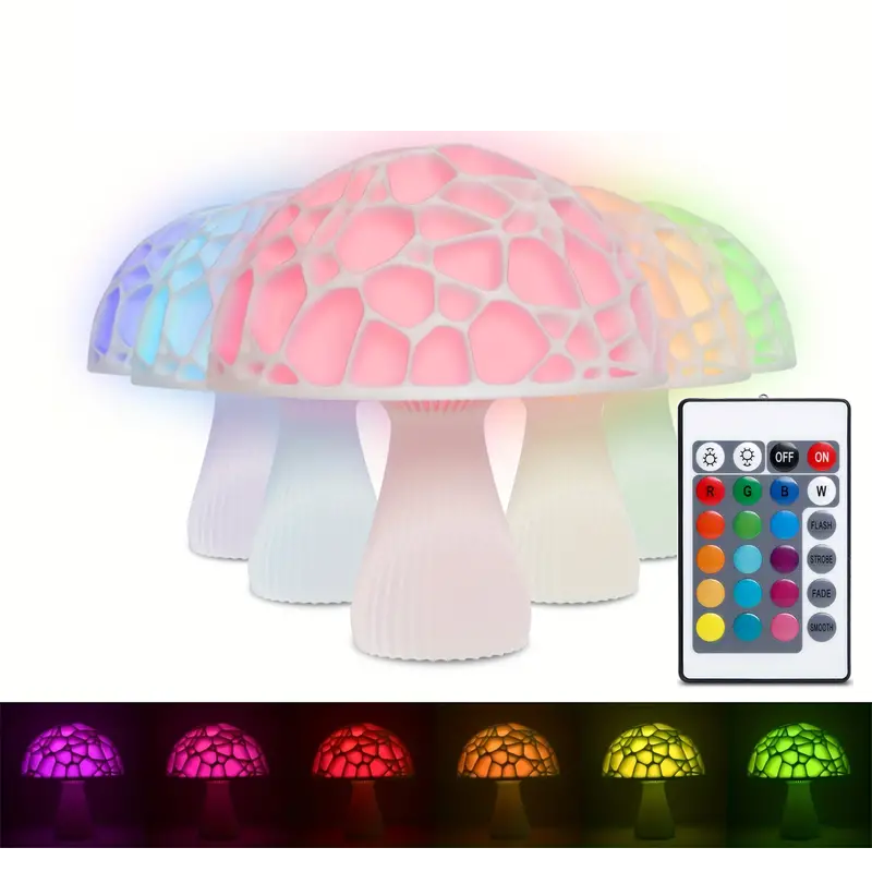 Lampă multicoloră cu ciuperci cu telecomandă - FaeLum